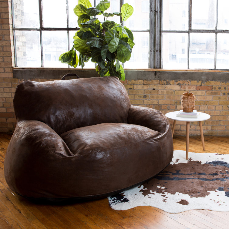 Comfort Research Big Joe Nestle Large Bean Bag Sofa & Reviews Wayfair